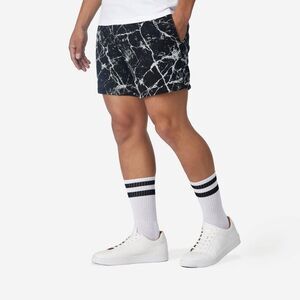 Nice laundry 4” pocket marble shorts black large